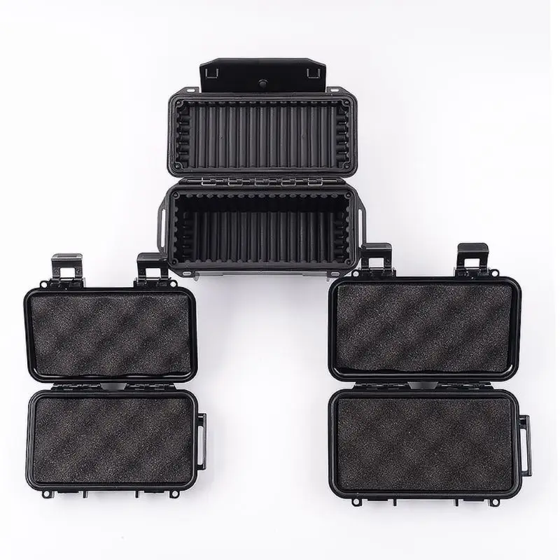 Waterproof Shockproof Box Phone Electronic Gadgets Airtight Survival Outdoor Case Container Storage Carry Box With Foam Lining