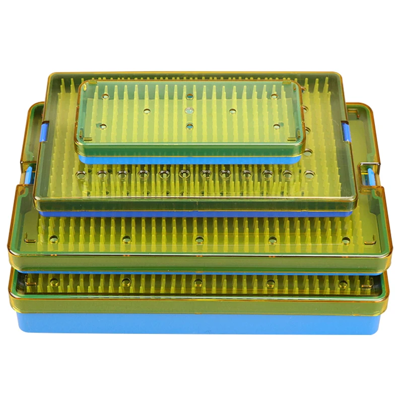 Surgical Autoclavable box Surgery tool Autoclave ophthalmic micro plastic HTHP Silicone pad Disinfection box instrument