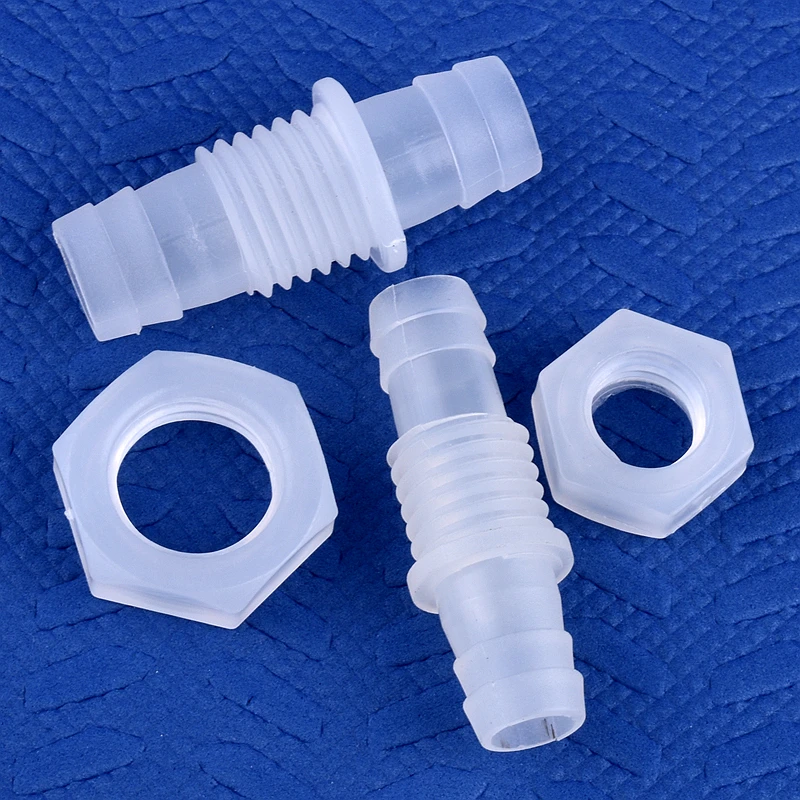 5~200Pcs Hex Nut M12~M16 To 8~12mm PP Pagoda Direct Connectors Aquarium Fish Tank Air Pump Adapter Irrigation Water Hose Joints