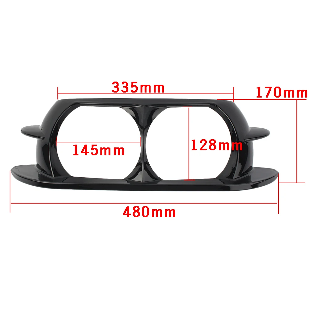 Motorcycle Dual Headlamp Headlight Trim Cover Bezel Fairing For Harley Road Glide with factory fairing 2015 2016 2017 2018 2019