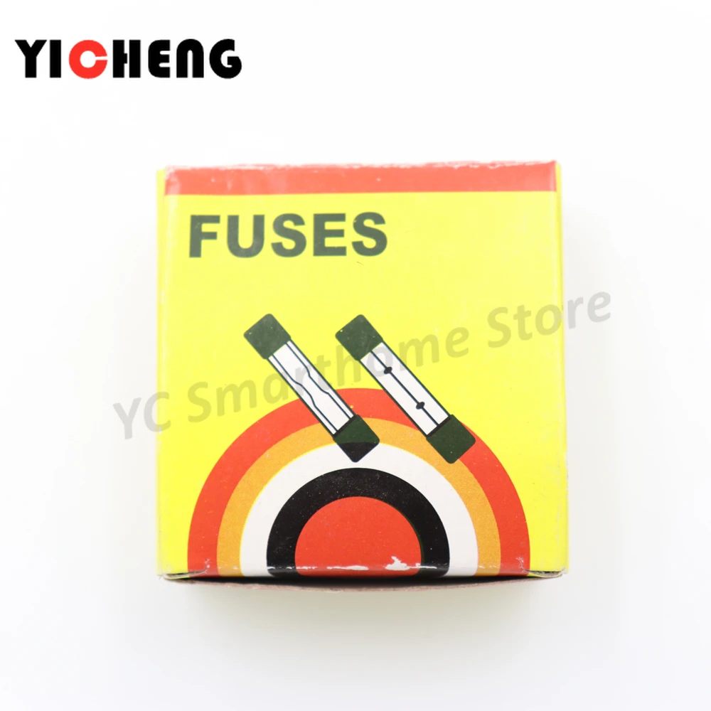 100Pcs Sicherung sicherung 5x20mm 6x30mm glas rohr sicherung 0,1 A-30A sicherung fahren recorder auto ladegerät transformator elektrische
