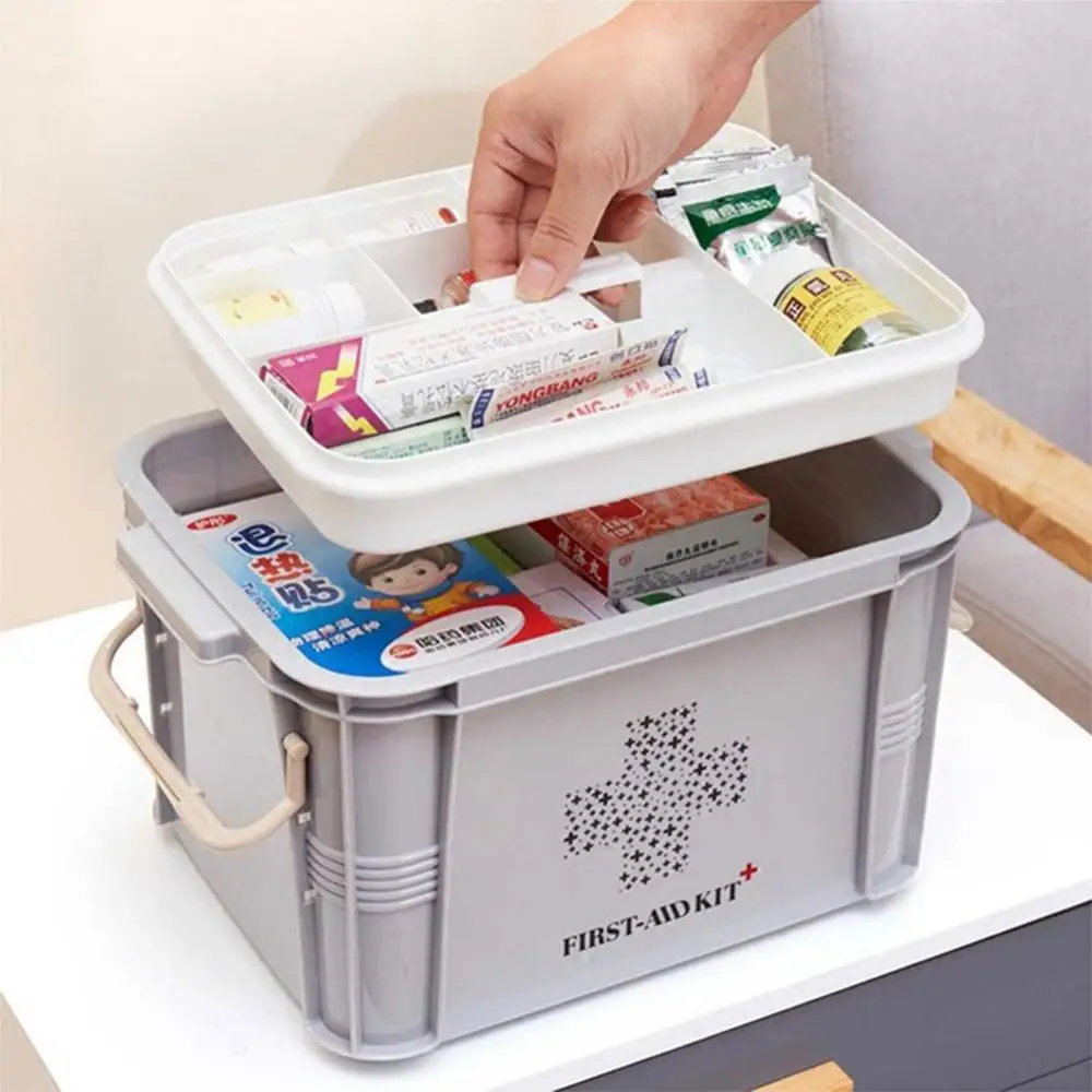 First Aid Emergency Kits Large Capacity Medicine Box Container Storage Organizer Family Emergency Kit Box