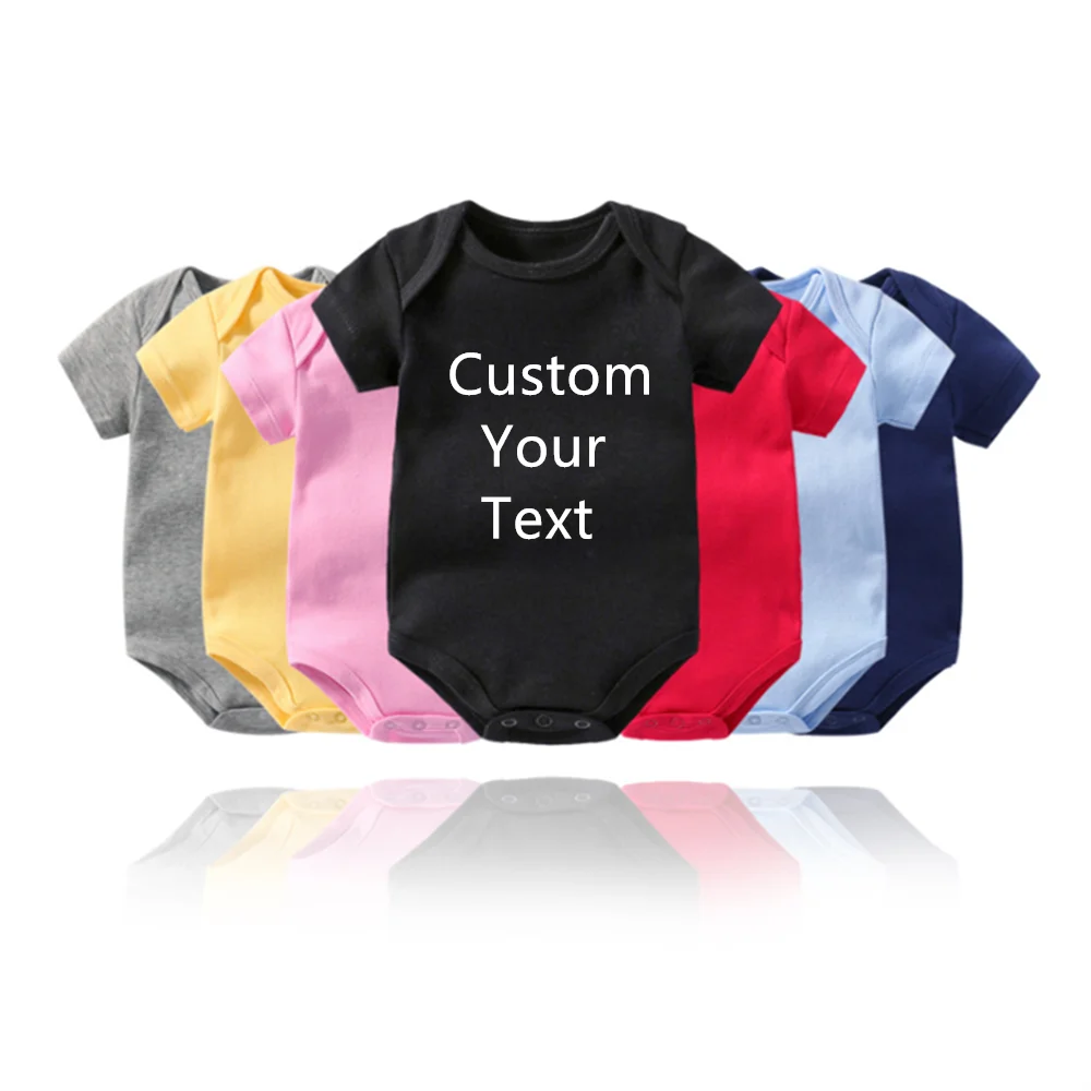 

Custom Baby Onesie Bodysuit Create Your Own Text Personalized Baby Boys Girls Onesie Bodysuit Infant Romper Jumpsuit Outfit