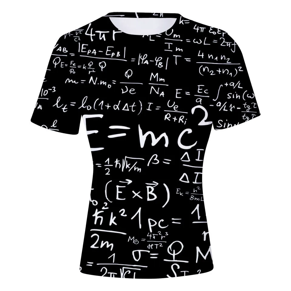 New E mc2 energy formula science physics lover gifts chalk writing equitation T-Shirt quick drying t-shirt mens clothing