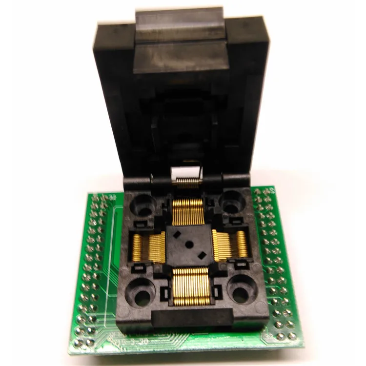 

QFP64 Burn-in Socket TQFP64 to DIP64 Test Socket 0.5 Spacing Direct Programming Socket