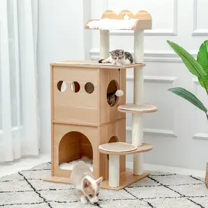 猫の木の家,短納期,ぬいぐるみ,子猫の引っかき棒,おもちゃ,活動,家具の保護 - AliExpress