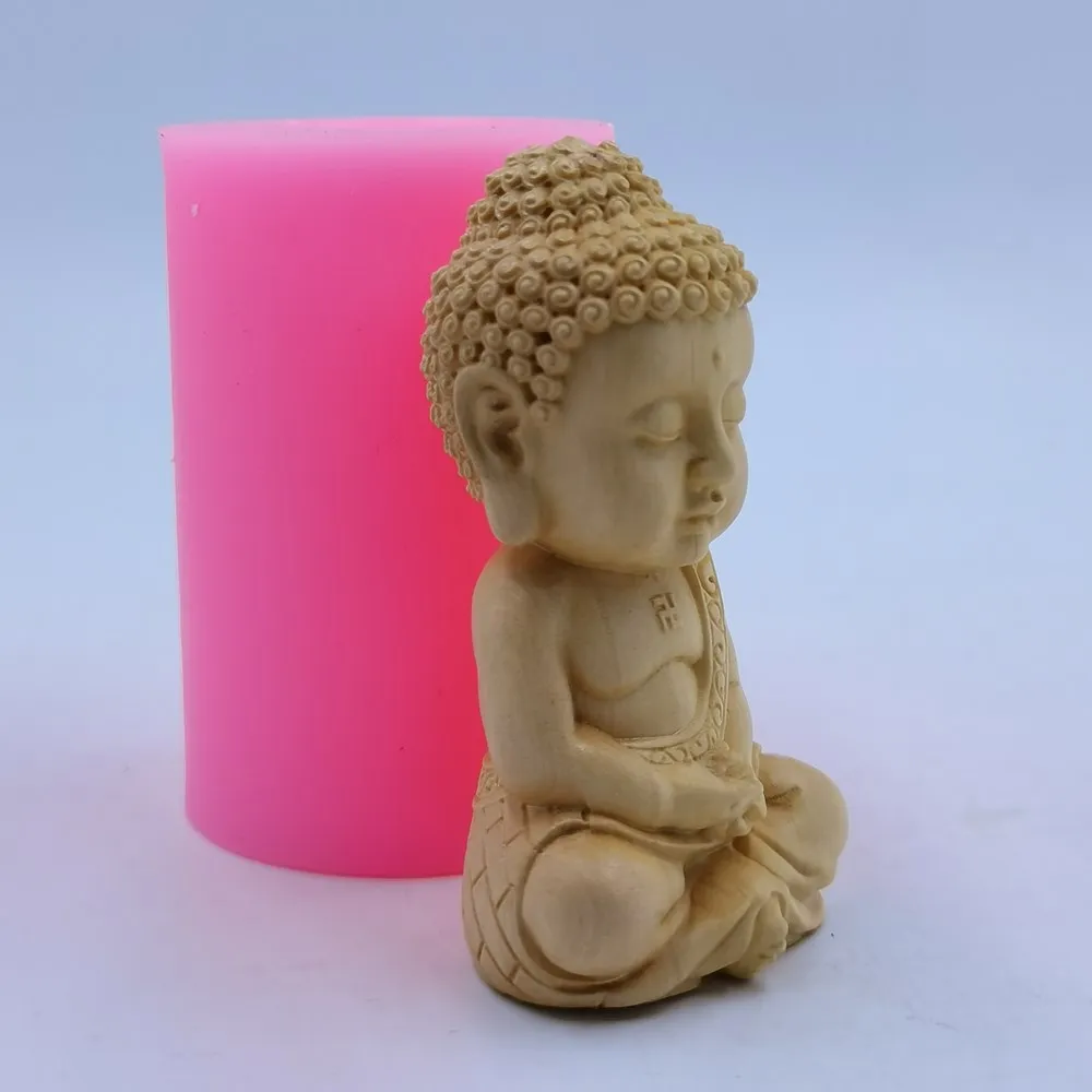 Upgraded Version Buddha Silicone Candle Mold Resin Epoxy Craft Decorations Mold Aromatherapy Gypsum Statue Mould