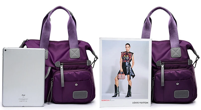 Nylon Handtasche Frauen Große Kapazität Schulter Tasche Wasserdichte Messenger Taschen Casual Dame Umhängetasche Multifunktions Shopping Totes – Detail 28