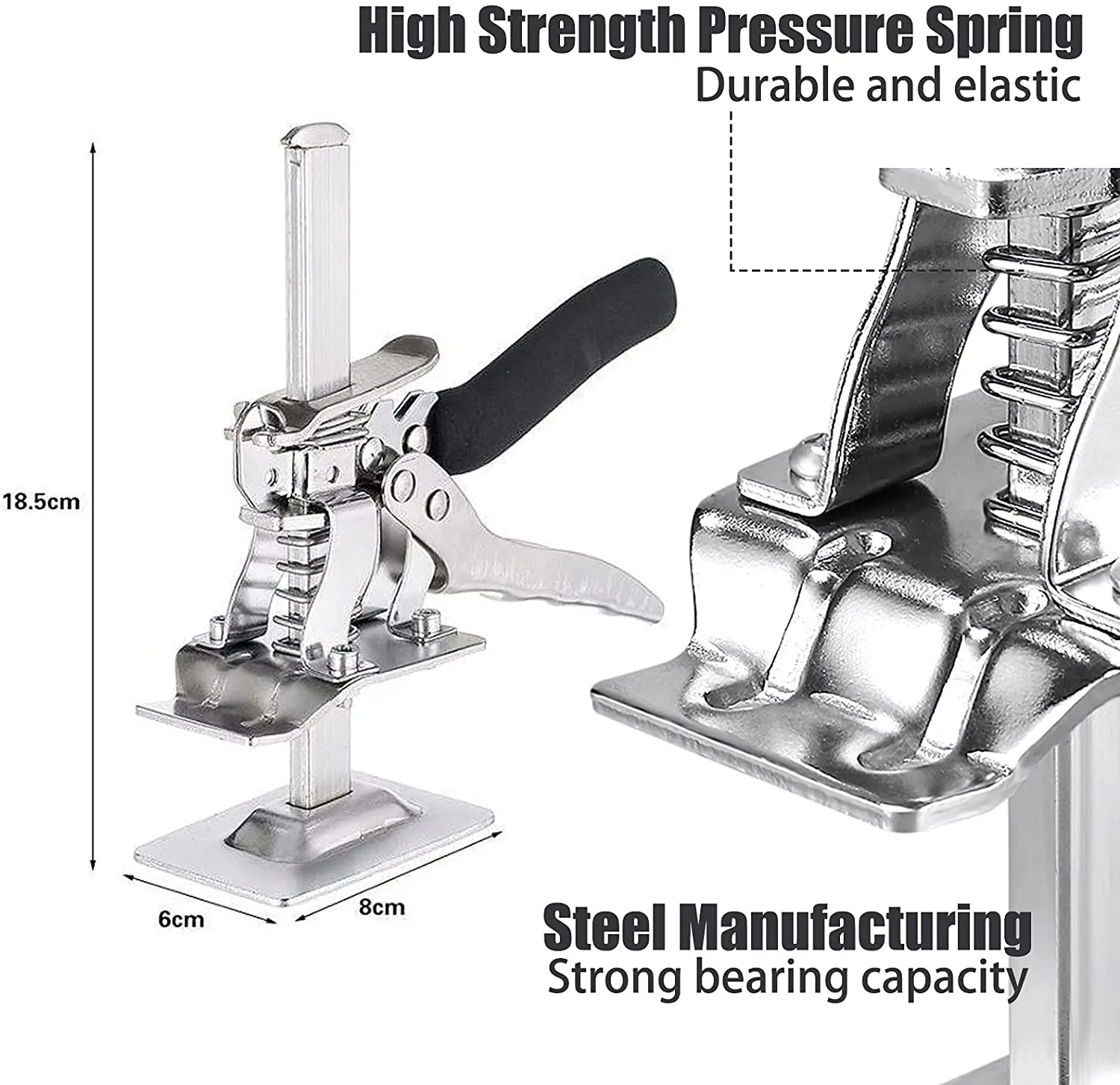 Labor-Saving Arm Handheld Jack Tool - Door Use Board Lifter Cabinet Jack Clamp Tile Leveling System Tool for Floors, Doors