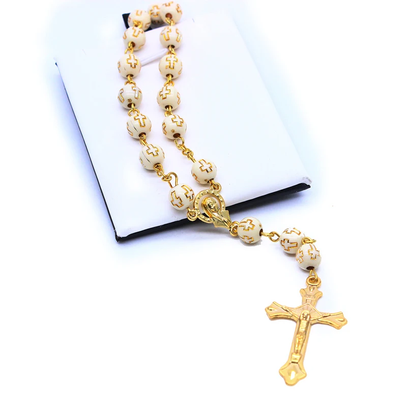 12 Pcs Car Cross Hand Rosary Hot Stamping Cross Bracelet Suitable for  Ceremony  Anniversary Celebration Welfare