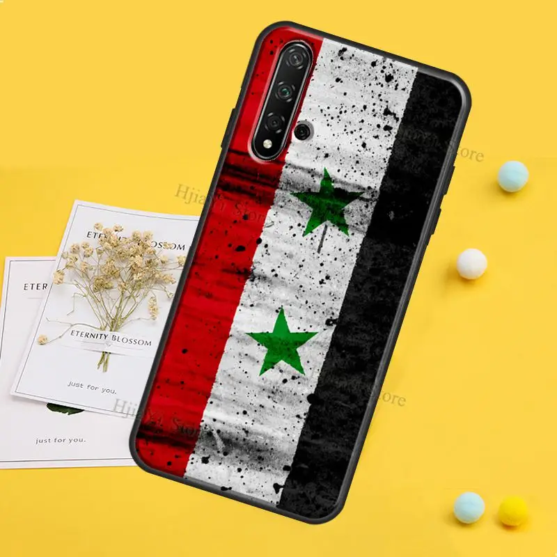 Syria Syrian Flag Case For Huawei Nova 5T Y6 Y9 Y7 2019 Cover For Honor 50 8X 9X 20 Pro 9 10 Lite 10i Coque