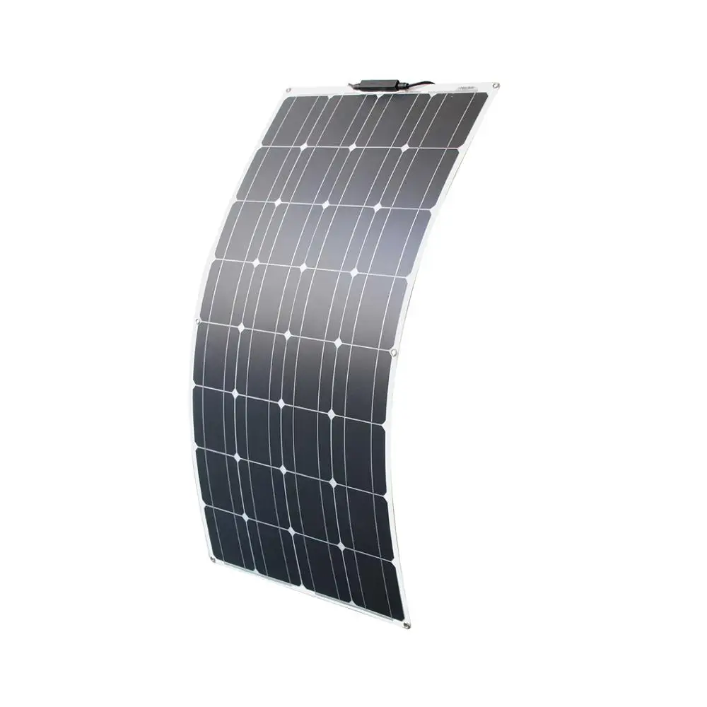 panel solar flexible Kit  de 12v 100w 200w 300w paneles solares con controlador solar para barco, coche, RV y cargador de batería