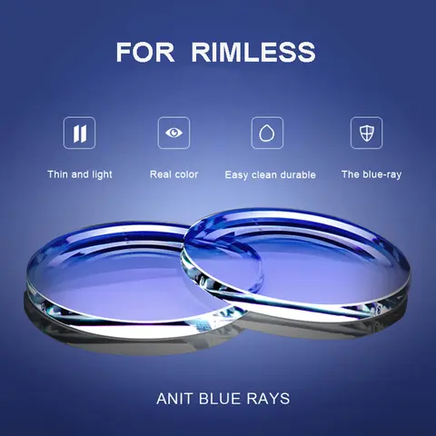 Anti Blue Light Blocking 1.61 1.67 Prescription MR8 Resin Aspheric Glasses Lenses Myopia Hyperopia Presbyopia Progressive Lens