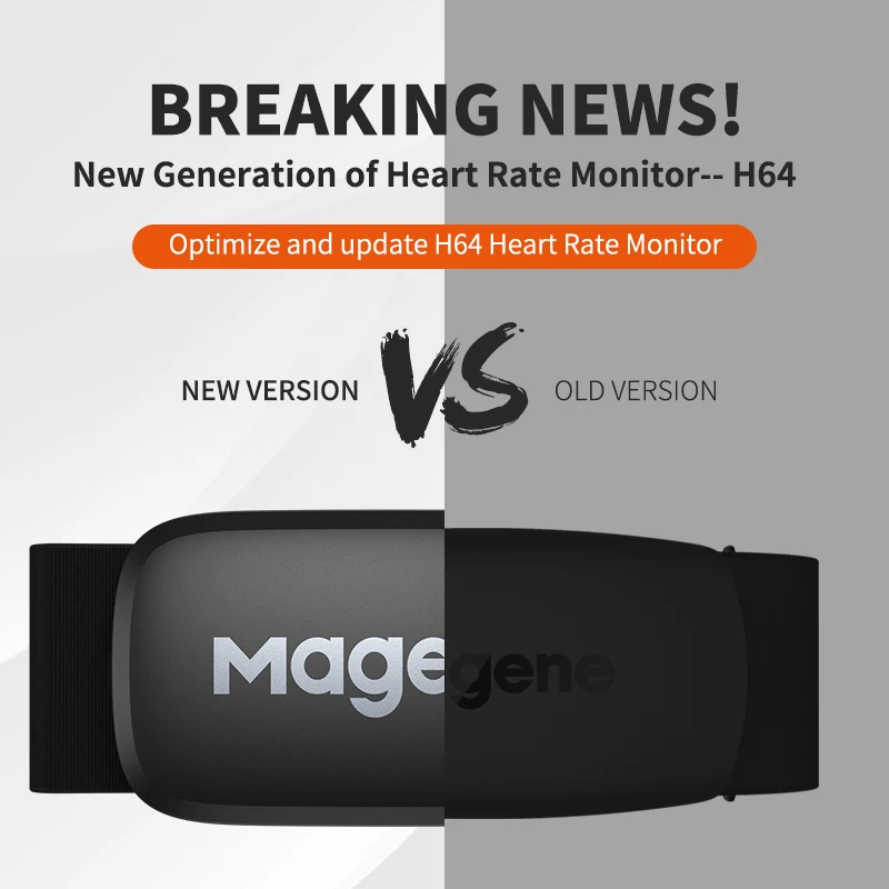 Magene H64 Herzfrequenzmesser Mover Bluetooth ANT Sensor mit Brustgurt Computer Fahrrad Wahoo Garmin BT Sports – Detail 3