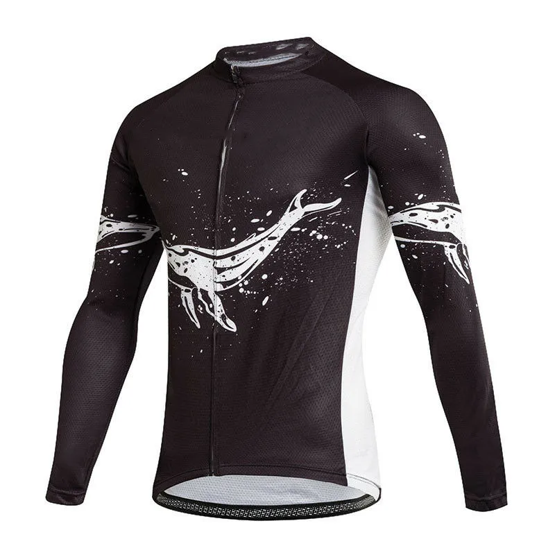 Camisetas de ciclismo para hombre, camisetas de manga larga con bolsillos, equipo profesional, ropa para bicicleta de carretera, 2021