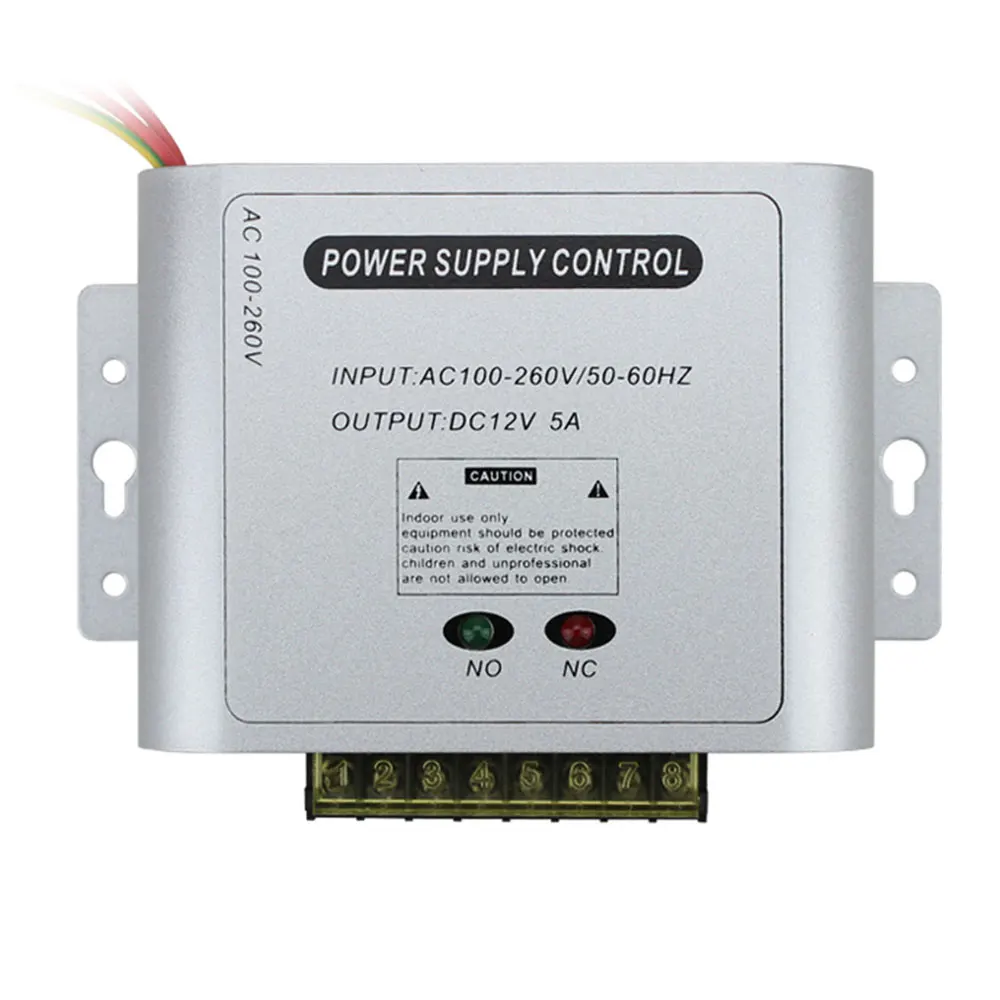 Imagem -02 - Tensão Larga 100 Voltage 260v da Fonte de Alimentação do Controle de Acesso em 12v 5a para Fora Nenhum nc Fechamento Apoio Mais Remoto Usado Impressão Digital Controle de Acesso