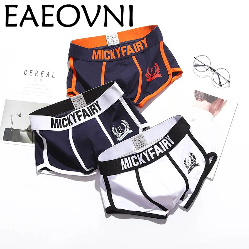 4pcs/lot Male Panties Cotton Men\'s Underwear Boxers Breathable Man Boxer Solid Underpants Comfortable Brand Shorts men underwear