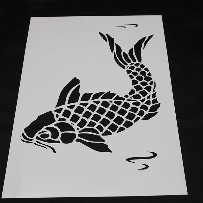 8Pc Marine Life ผสม Stencils ภาพวาดแม่แบบ Reusable DIY Scrapbooking Photo Album ตกแต่งอุปกรณ์สำนักงานโรงเรียน