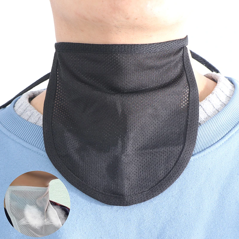 17*18cm Tracheal Cannula Shield Tracheostomy Tube Wind Cap Dust Cover Black White Tracheostomy Tube Cover