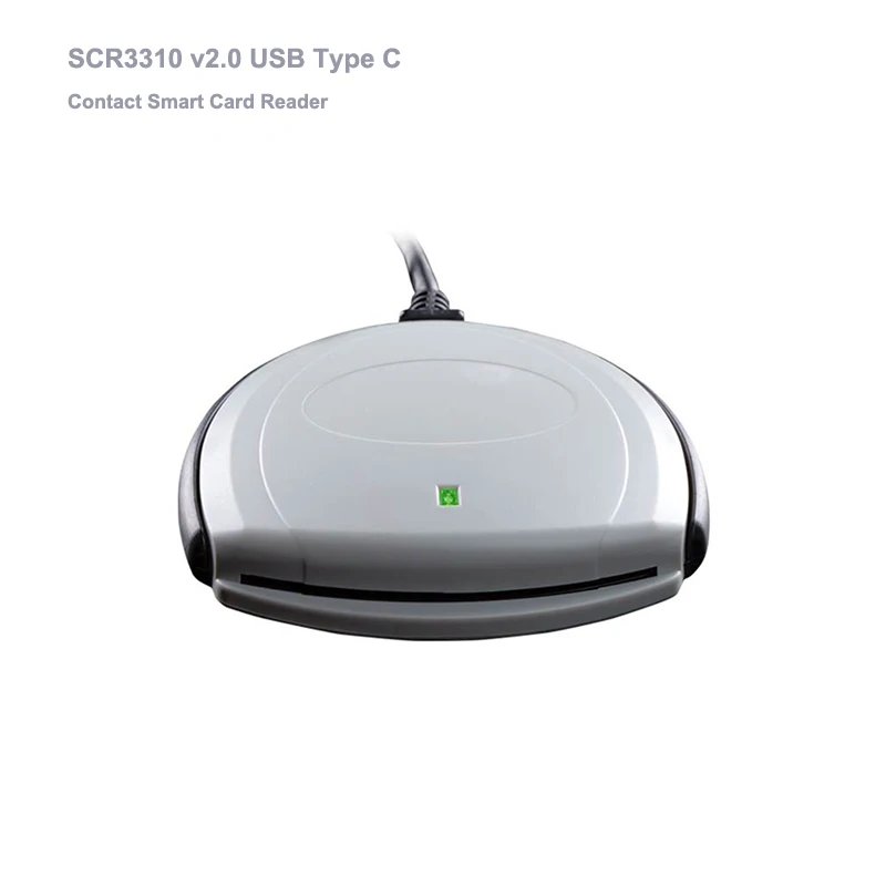 SCR3310 v2.0 Identiv USB type C SmartCard reader - ideal for online banking / secure access / ID card reader