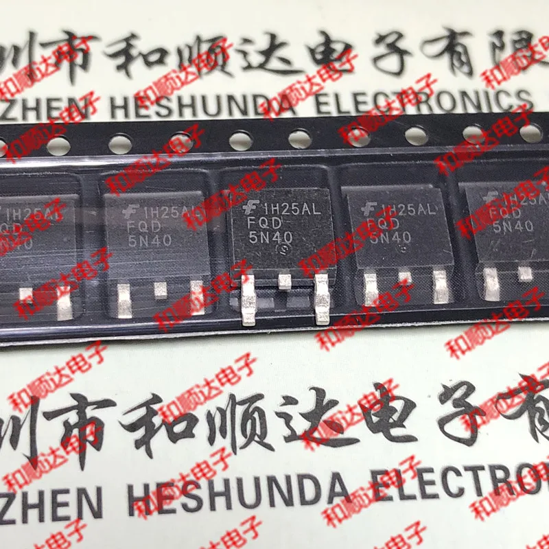 10PCS   FQD5N40  TO-252