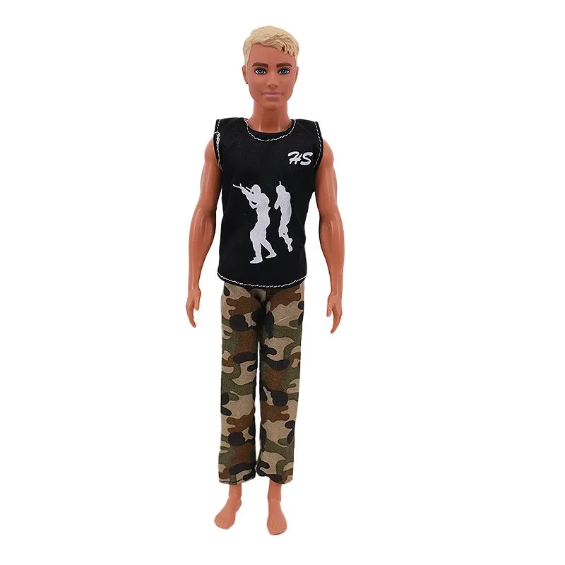 Barbies Ken Clothes Mini Suit 2Pcs/Set T-Shirt+Shorts,For 11.8Inch American Man\'s Clothes Doll Gift For Baby,Our Generation,Toy