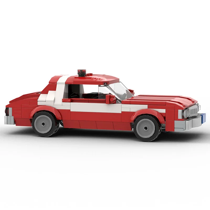 MOC Supercar Model Starskys Hutch 1976 Grans Torinos klocki pojazd wyścigowy prędkość klasyczna dekoracja zabawka dla dzieci prezent