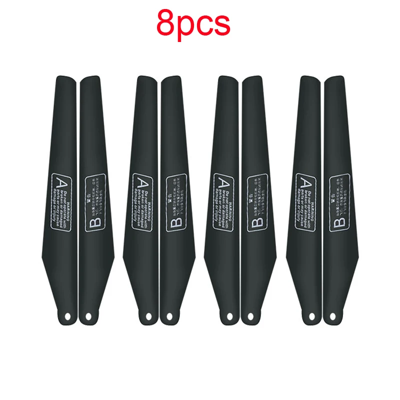 8PCS RC Helicopter Propeller 9cm/10cm/15cm/16cm/17cm/24cm Fan Blades Paddle CW CCW Black A B Props Universal for Aircraft Model