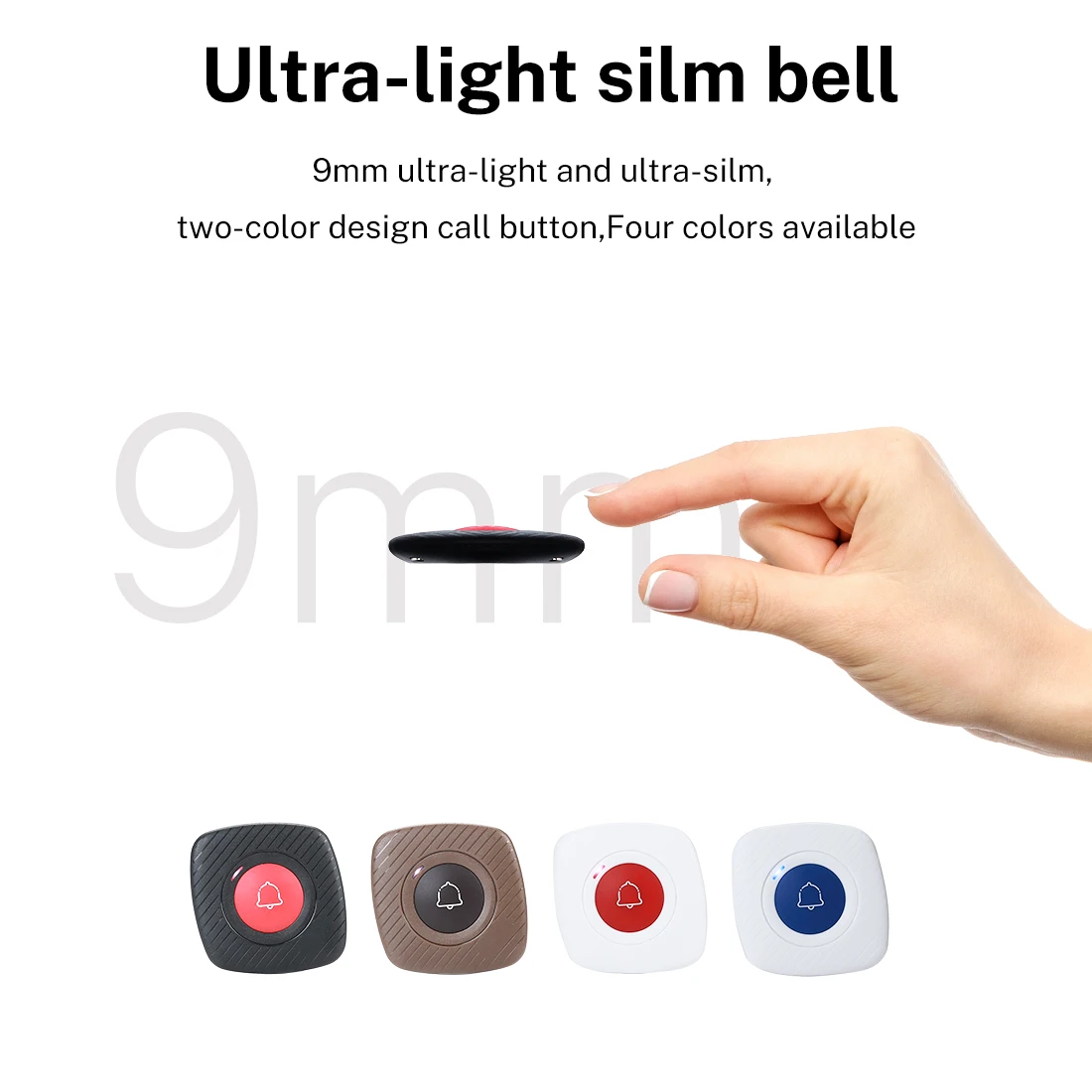 BYHUBYENG 10Pcs disabili chiamata di emergenza servizio ristorante chiamata cercapersone sistema cercapersone pulsante cameriere Wireless impermeabile