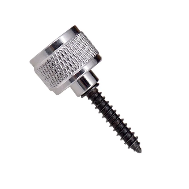 

Metal Anti Skid Bass Electric Guitar Backstrap Button Silver Anti-stripping Backstrap Nail Parts