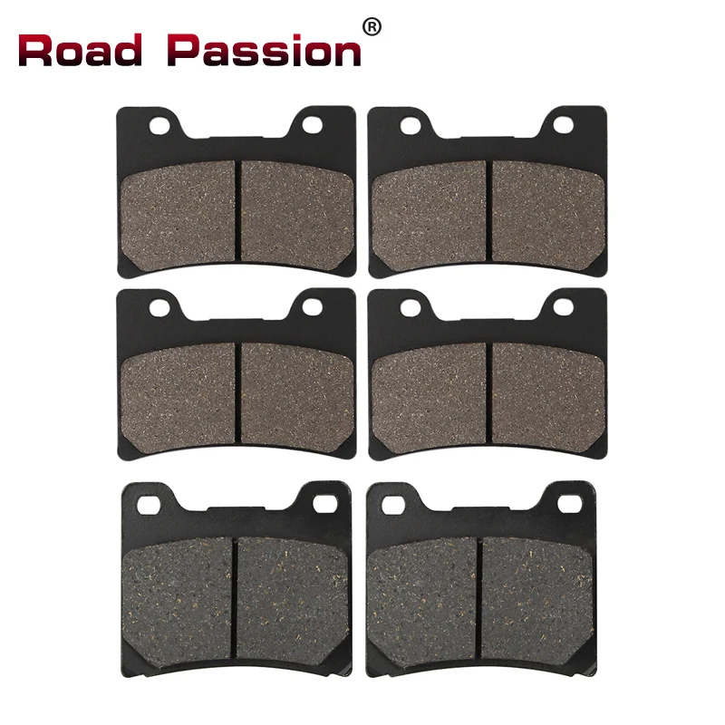 Road Passion Motorcycle Front and Rear Brake Pads for YAMAHA FZR750 FZR1000 FZR600 YZF600 FJ1200 V-Max Vmax 1200 TDM850 TRX850