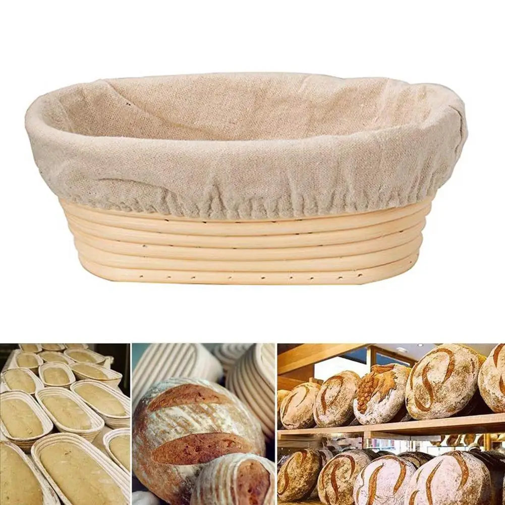 

7 Sizes Oval Dough Banneton Brotform Dougn Rattan Bread Proofing Proving Baskets Fermentation Wicker Basket Kitchen Supplies