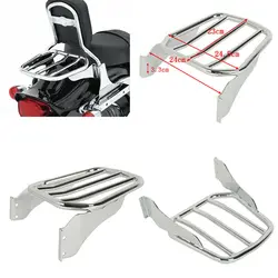 Motorcycle Sissy Bar Sport Luggage Rack For Harley Fat Boy Softail Standard Springer Custom FLST FXST FLSTFB FXSTB Night Train