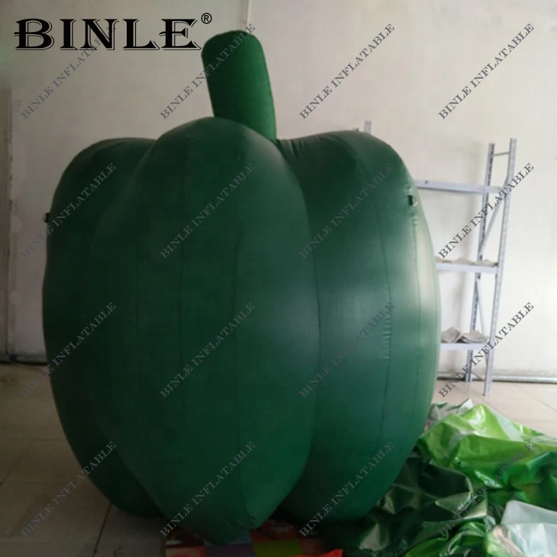 Customized green advertising inflatable pepper,inflatable vegetable inflatable chilli for sale