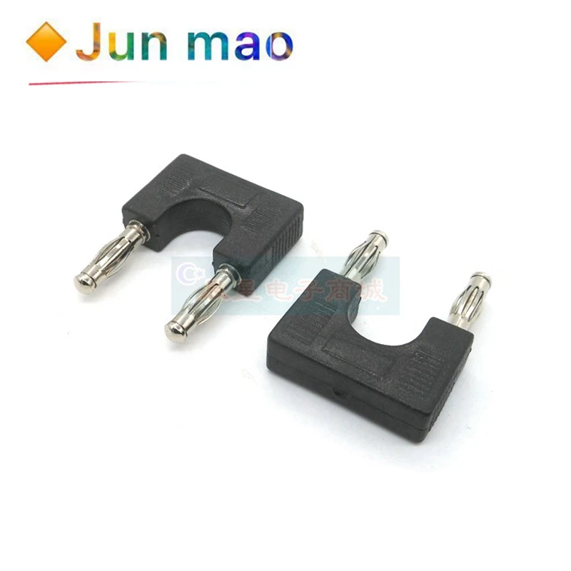 1PCS Pure Copper 4mm Banana Plug Short Circuit Plug Short Jumper Automobile Instrument Test Line Socket Spacing 19mm