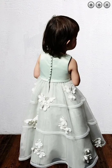 Vestidos formales de Organza para niñas, vestidos de flores para bodas y desfiles, gran oferta, nuevo estilo, envío gratis