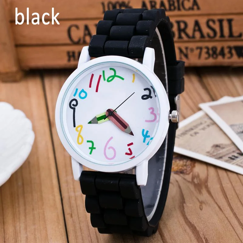 Feminino Branco Silicone Banda Quartzo Relógios de Pulso, Relógios Casuais, Número Grande, Moda Feminina, Dropshipping, 2022