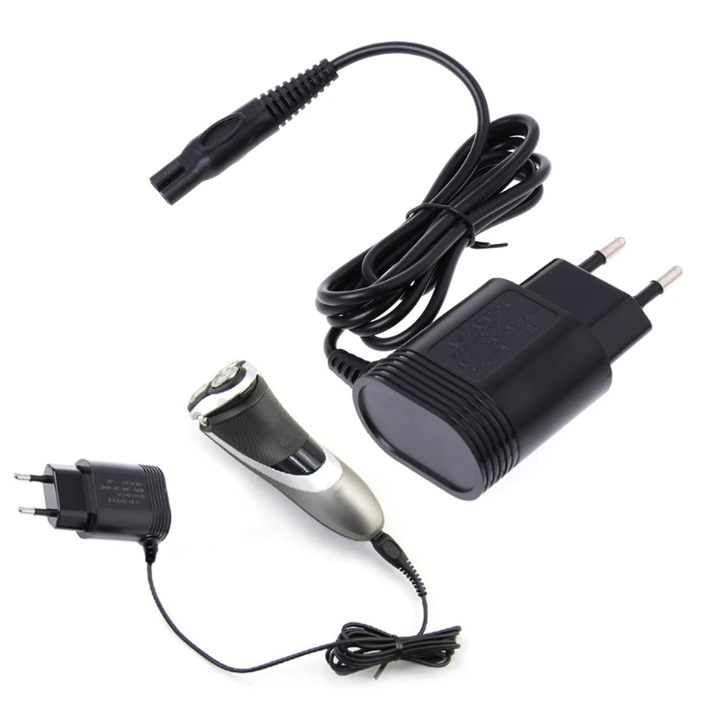 2-Prong Charger EU Plug Power Adapter for Philips Shavers HQ8505/6070/6075/6090