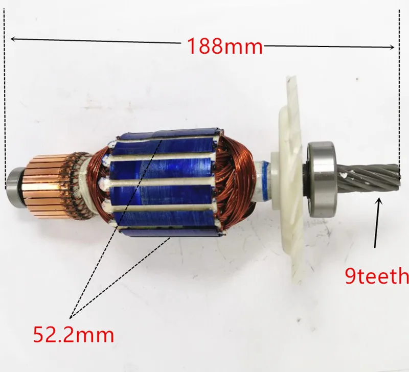 Imagem -02 - Rotor para Dewalt Dentes Armatura 220230v 62391700 Dw713 Dw705