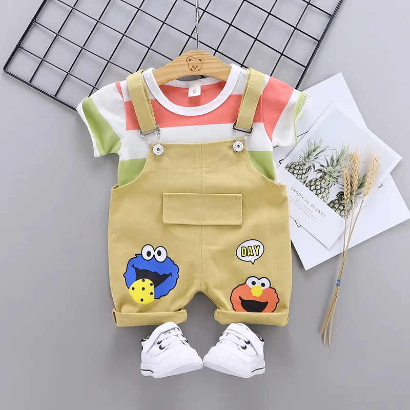 0-5Y الاطفال بيبي بوي الملابس بوهو الصيف الأزهار طباعة مجموعات 2 قطعة تي شيرتات قصيرة الاكمام + السراويل الطفل الصبي ملابس الشاطئ وتتسابق