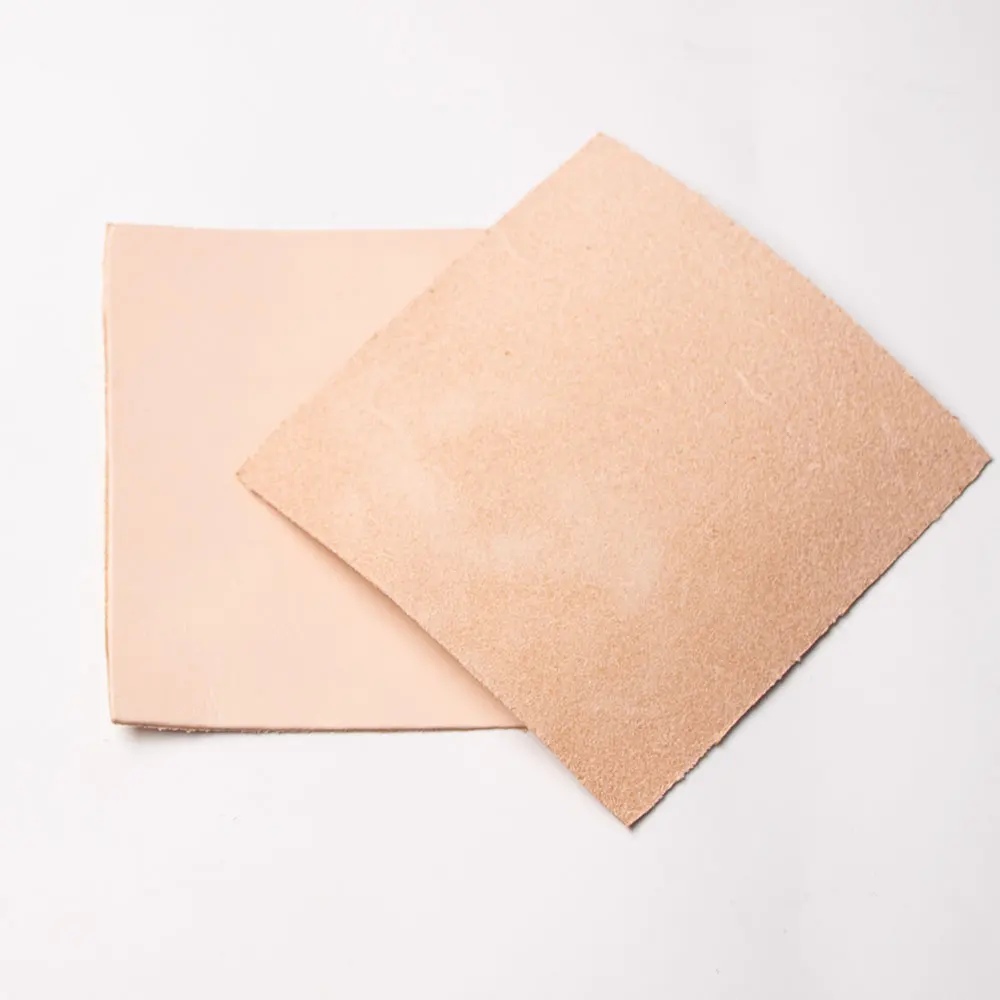 small size vegetable tanned leather thick genuine leather Natural square piece Cowhide First Layer leather hides cow skin