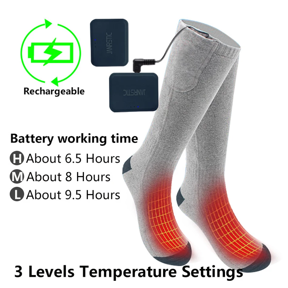 Ailovort Winter 3,7 V Batterie Akku Beheizte Socken Elektrische Männer Frauen Mit Elastische Füße Warme Socken Für Ski Outdoor