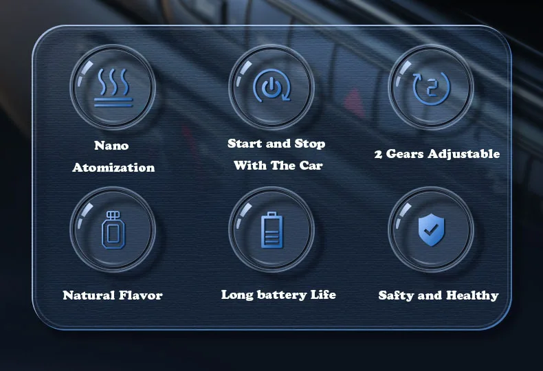 Auto elektrische Aroma Diffusor ätherische Öl Auto Duft Lufter frischer Luft reiniger Luftbe feuchter mit Box Duft für Auto nach Hause – Detail 2