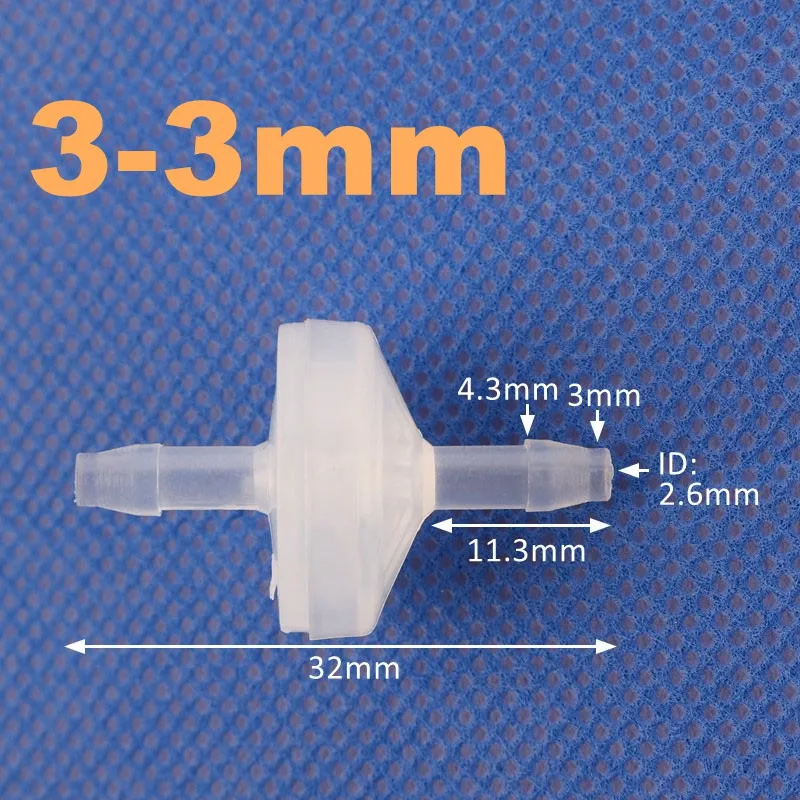 1 ~ 200 قطعة PP الغذاء الصف تحقق صمام حوض السمك مضخة هواء عدم العودة ل الوقود الغاز السائل النفط في اتجاه واحد صمام