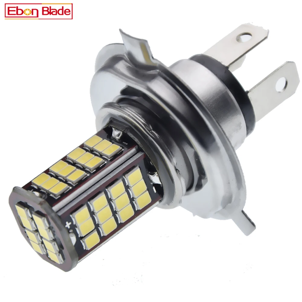 1/2 Pcs 6V H4 HB2 9003 LED Bulb 56SMD Motorcycle Headlight Light White High Low Beam Scooter Headlamp Moped Motorbike Headlamp