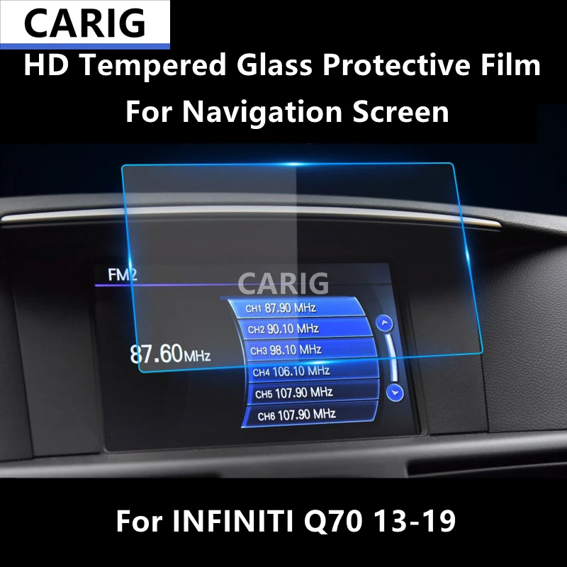 

For INFINITI Q70 13-19 Navigation Screen HD Tempered Glass Protective Film Anti-scratch Repair Film Accessorie Refit