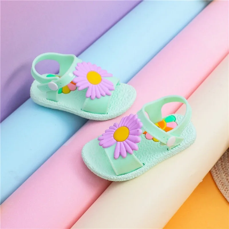 Sandal Bayi Perempuan Musim Panas Baru 0-2 Tahun Sandal Bayi Balita Sol Lunak Sepatu Putri Antiselip Sepatu Balita