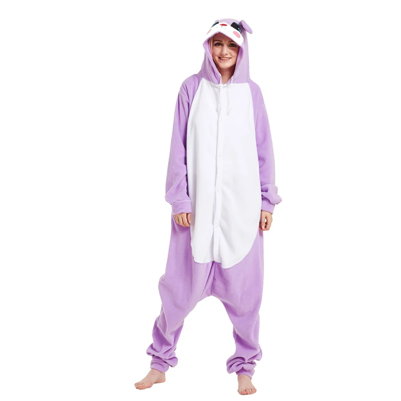 Rabbit Kigurumi Onesies For Adults Animal Bunny Pajamas Loose Women One-Piece Pyjamas Cosplay Costume For Halloween Onsie Pijama