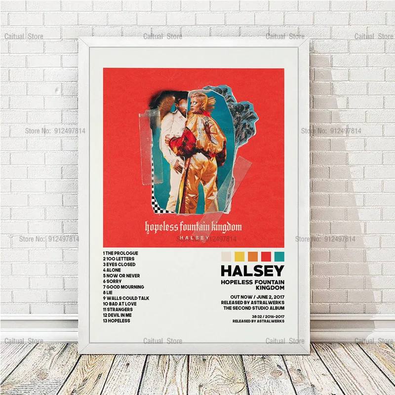 C142 Halsey If I Can't Have Love Manic Album Music Star Canvas Painting Poster Prints Wall Pictures Art Living Home Room Decor