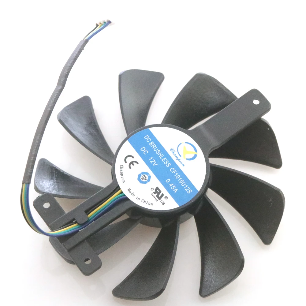 Ventilateur double pour Zotac RTX2080ti 2080, CF9015H12S, 85mm, 12V, 0,45 A, 4 broches VGA, refroidisseur de carte de fouille vidéo, 2 pièces/lot